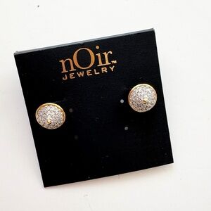 Noir NYC Pavé cône earrings
